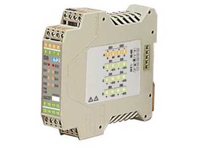 D8- Digital I/O DIN rail mount module with 6 inputs and 2 outputs - Ascon Tecnologic