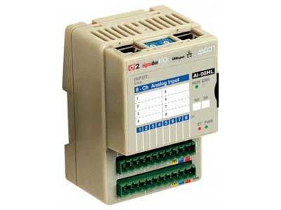 AI-08HL - 8 current/voltage analogue inputs CANopen or Modbus-RTU module - Ascon Tecnologic