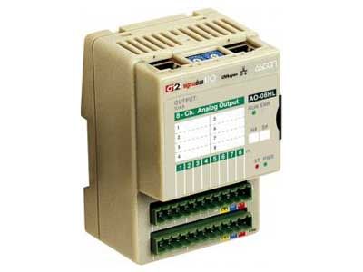 AO-08HL - 8 current/voltage analogue outputs CANopen or Modbus-RTU module - Ascon Tecnologic