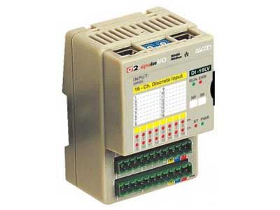DI-16LV - 16 configurable insulated digital inputs CANopen or Modbus-RTU module - Ascon Tecnologic