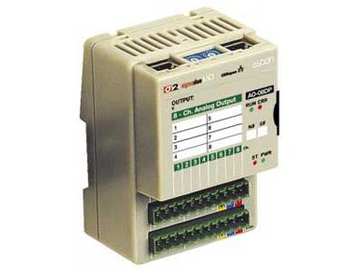 AO-08DP - 8 configurable dual polarity analogue outputs CANopen module - Ascon Tecnologic
