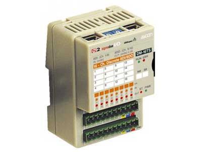 DM-16TS - 8 digital inputs and 8 digital outputs configurable CANopen module - Ascon Tecnologic